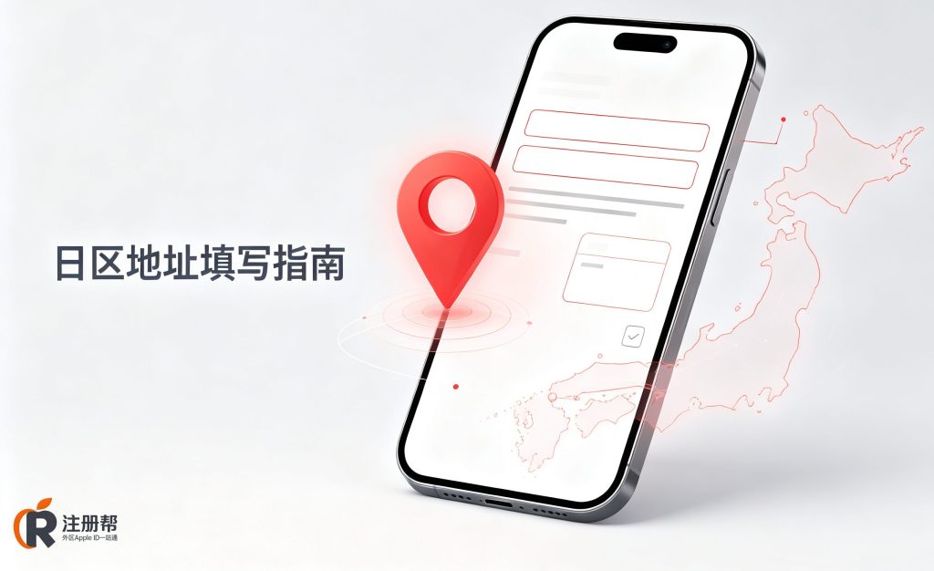 2026日区Apple ID注册教程:二次元与游戏玩家的必修课,JCB卡可付款 5 日区Apple ID地址填写步骤示意图