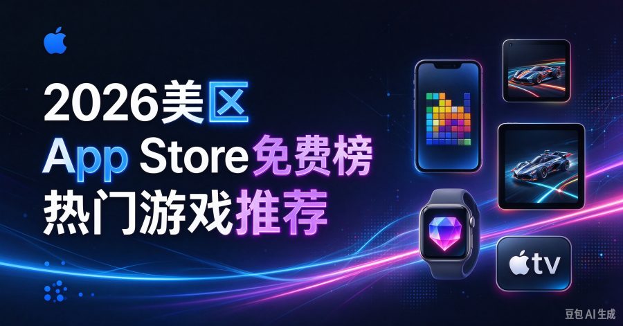 美区App Store免费榜观察：霸榜的不是大作，付费大作打不过免费