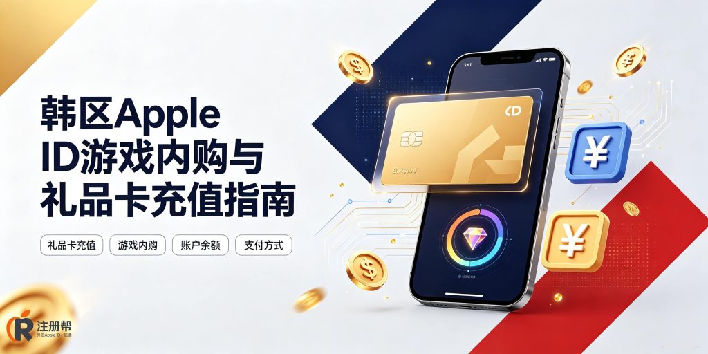 韩区Apple ID游戏内购与礼品卡充值指南配图
